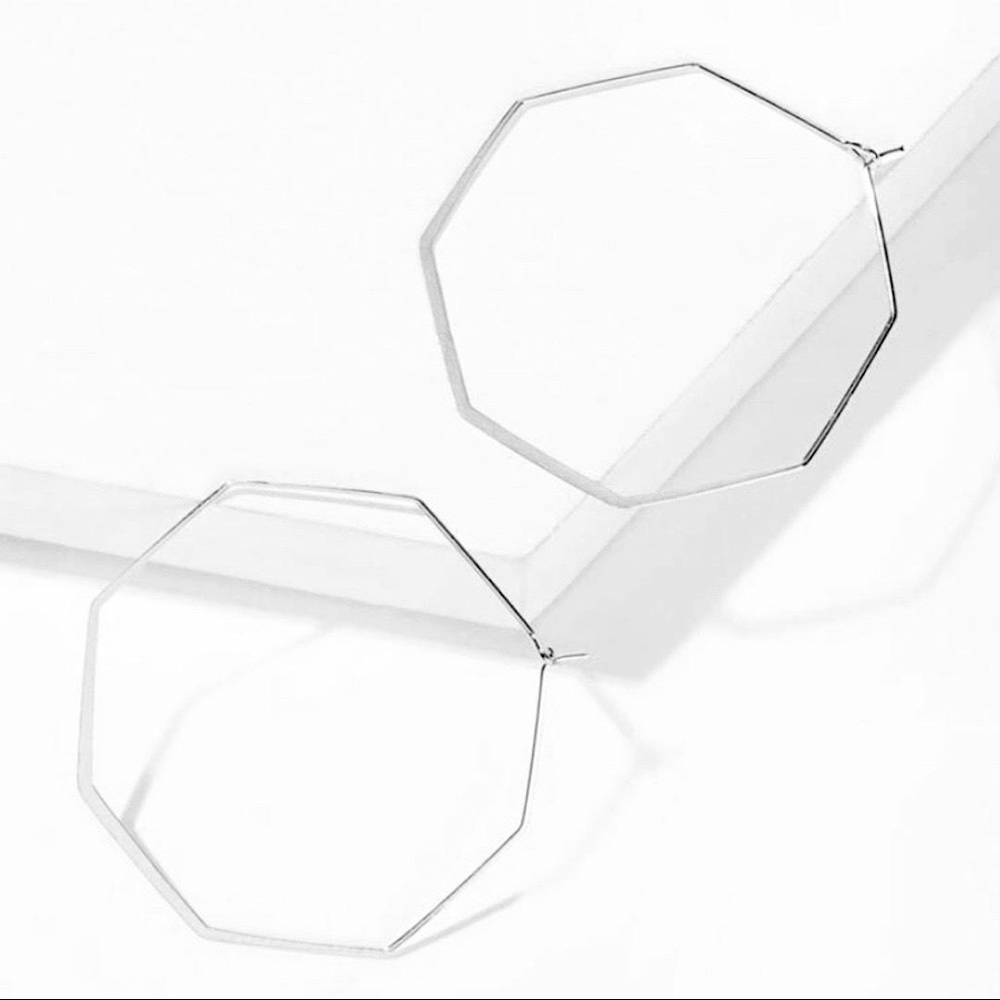 π3/$30 New Octagon Earrings - Picture 5 of 5